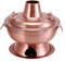 Pentola in Rame, Vaso di Rame Caldo a Mano, Pentola cinese in acciaio inox, pentola in rame, pentola in carbone(32cm)