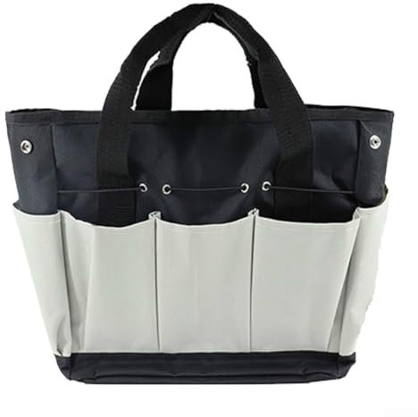 Übergroßer Gartenwerkzeughalter, perfekt geeignet, um Ihre Vorräte in Reichweite zu halten (schwarz und grau)