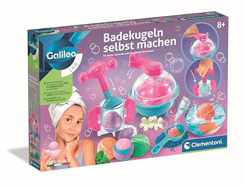 Galileo Lab Badekugeln selbst Machen - DIY Experimentierset zur Herstellung | bunter, duftender Badebomben - Für Kinder ab 8 Jahren - 59459 von Clementoni
