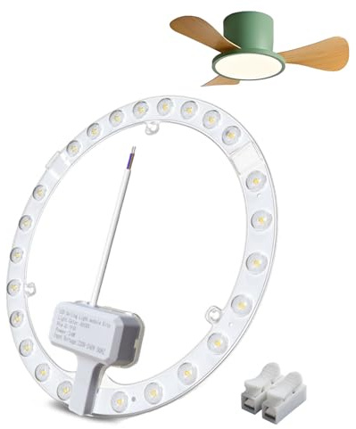 KINGYEENUO 24W LED Modul Lichtquelle mit Magnethalter, Nachrüstung LED Rundes Ring Modul Ø19.2cm Naturweiß 4000K für Deckenlampen, Wandlampen Ersatz von kreisförmigen Leuchtstofflampen, 1 Packung