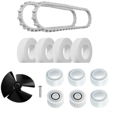 HOHOVYVY Kit de pièces de rechange avec impeller, roues d'escalade et sangles pour robot de piscine Dolphin compatible avec Edge, Discovery, Cayman, Saturn, Z5, S200/S300/S300i