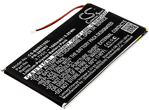 Ersatz-Akku für Bars & Black, Kobo – Ebook, eReader Akku – BNRV510, Nook Glowlight Plus 2015, Glo HD
