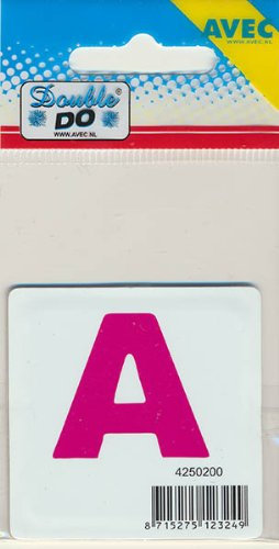 Avec Double DO® Stanzschablone, Alphabet groß A, Schablonengröße 5 cm x 5 cm