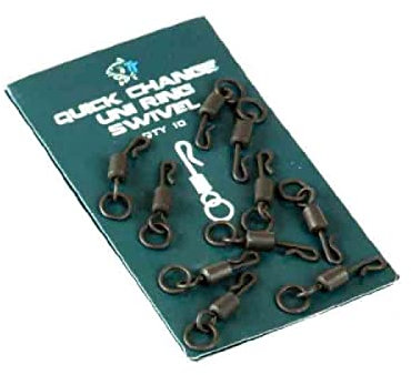 Nash Quick Change Uni Ring Swivel Standard T8090 Ringwirbel Wirbel Swivels Karpfenwirbel