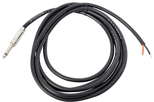 Rockville RTSBW10 16 AWG 10 Foot 1/4 TS to Bare Wire Speaker Cable, 100% Copper, Durable PVC Jacket, Low Signal Loss, High Conductivity, Perfect for Home Audio and DJ Setups