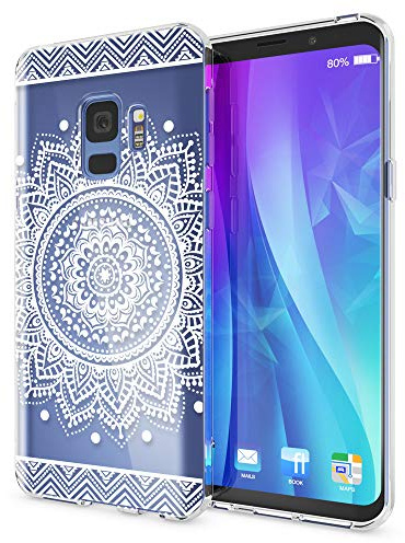 NALIA Handyhülle für Samsung Galaxy S9 - Hülle, Circle Flowers