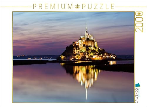 CALVENDO Puzzle Frankreich Le Mont Saint Michel 2000 Teile Puzzle quer | 2000 Teile Lege-Größe 90 x 67 cm Foto-Puzzle für glückliche Stunden