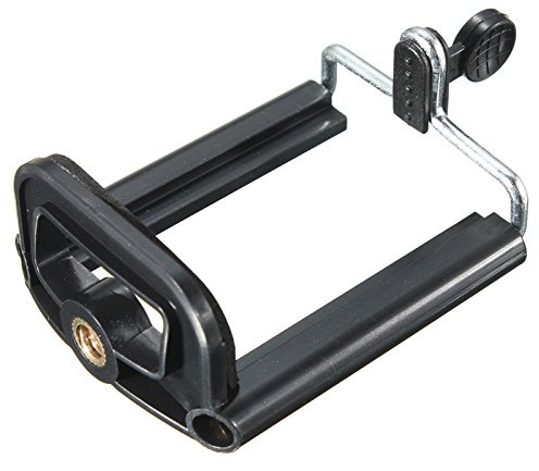 Werse Handy Kamera Ständer Clip Stativ Halterung Halter Mount Adapter - Schwarz