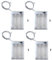 LAMPVPATH (Pack of 4) 3 AA Battery Holder with Switch, 4.5V Battery Holder with Switch, 3X 1.5V AA Battery Holder with Leads and Switch - Transparent