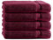Class Home Collection Frottee Duschtücher 70x140 cm – 4er Set Duschtuch – Besonders weiche & saugfähige Duschtücher aus 100% Baumwolle mit Aufhänger – Bordeaux
