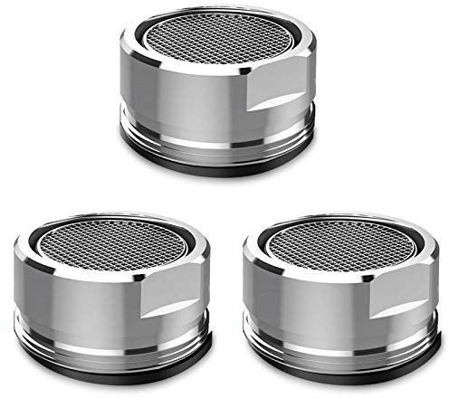 Rompigetto Rubinetto Aeratore, SANTOO 3 Pezzi M24 Filtro Acqua Rubinetto Cucina Aeratori per Rubinetti Cucina Bagno, Risparmio Idrico -filetto maschio, Acciaio Inox in 304