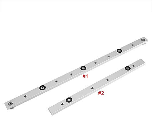 Wytino Barra De Aluminio, Barra deslizadora de inglete, aleación de Aluminio Barra deslizadora de inglete Barra Deslizante de Sierra Herramienta de carpintería de Varilla en Uso(300mm)