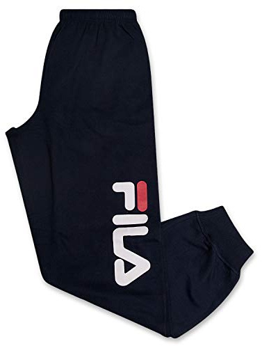 Fila Sweatapnts for Men Big And Tall Cotton Fleece Jogger Sweatpants Navy 4X