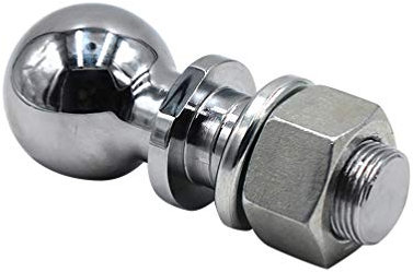 Wakauto Anhängerkupplungskugel, 50 mm, Chrom, 2268 kg, Universalanschluss, Kupplung, Stoßstangenkupplungsstift für ATV, UTV, Rasentraktor