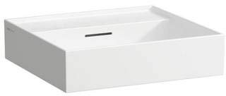 Laufen Kartell Waschtisch unterbaufähig, ohne Hahnloch, mit Überlauf, Wandmontage, 500x460, Farbe: Weiß - H8103320001091