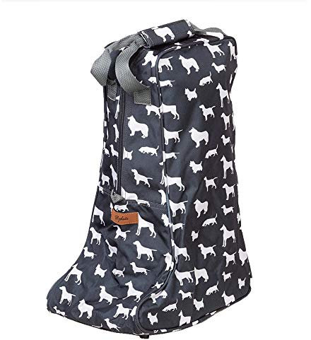 Rydale Wellington Boot Storage Bag Zipped Carry Handle Carrier Bag Welly Bag Men's Ladies (Multi Dog)