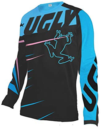 UGLY FROG MTB Jersey Damen Kurzarm/Langarm Downhill Trikot Radtrikot Damen Mountainbike Freeride BMX Fahrradtrikot Motocross DH FR Offroad Bekleidung DHVH01