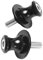GIDIBII M8*1,25 Ständeraufnahme, Schwingenschutz Schwingenadapter Ständer Bobbins Spool Racingadapter Kompatibel mit S1000RR Honda Kawasaki Suzuki (schwarz)