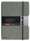 Herlitz 50033706 Notizheft flex Leinen, A5, 40 Blatt punktiert, FSC-Mix, Farbe: grau, 1 Stück