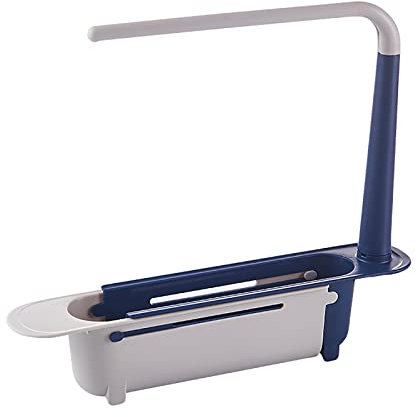 通用 Juliyeh Teleskop-Regal für Spüle, Abflusskorb, erweiterbar, für Zuhause und Küche