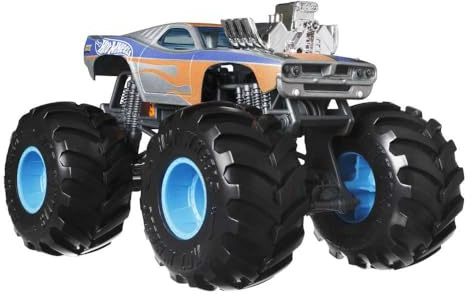 Hot Wheels Monster Trucks Oversized Rodger Dodger 1:24 Ages 3 and Up (FYJ83)