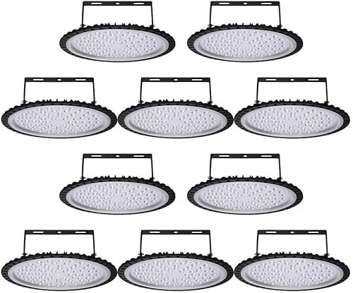 wowspeed 500W LED UFO Industrial Lamp,50000LM Hallenstrahler LED, 6000-6500K Kaltweiß LED Industrielampe,Beam Angle 120° Workshop Lighting,IP67 Wasserdicht Industrie Strahler Werkstattlampe
