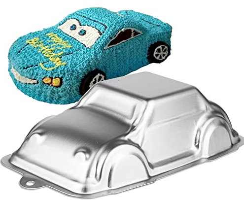 SADYFON Autoförmige Kuchenform, 3D-Aluminium, antihaftbeschichtet, Kuchendekoration, Geburtstag, Hochzeit, Jahrestag, Party, Kuchenbackformen, Backformen, Backformen