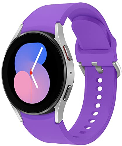Weiches Silikon Armband für Samsung Galaxy Watch 7/6/5/4/FE 40mm 44mm, 20mm Sport Ersatzband Ohne Lücke für Samsung Galaxy Watch 4/6 Classic 42mm 46mm 43mm 47mm/5 Pro 45mm