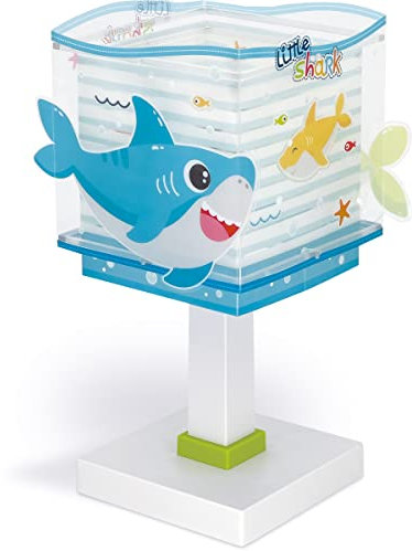 Dalber Kinder Tischlampe Nachttischlampe kinderzimmer Little Shark Haie Tiere, Kinderzimmer, Nachttischlampe, 63471, E14