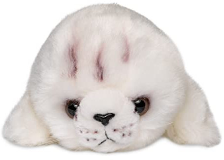 Uni-Toys - Robbenbaby weiß - 20 cm (Länge) - Plüsch-Robbe, Seehund - Plüschtier, Kuscheltier