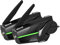 LEXIN Novus Mesh 3.0 Intercom, Motorrad Headset Bluetooth 5.0, Heml Kommunikationssystem für bis zu 32 Fahrrer mit Audio Multitasking, Musikteilen, LED Beleuchtung, FM Radio, Doppelpack