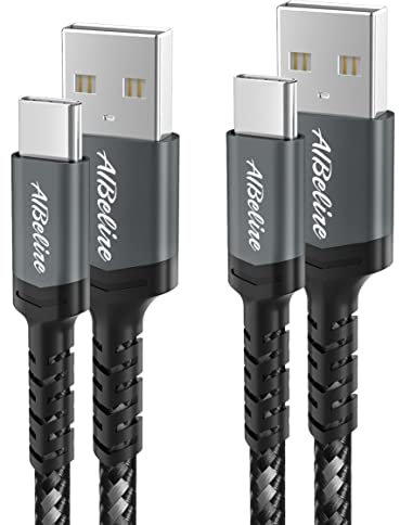 2-Pack 3M USB C Cable Fast Charger Cable Compatible for iPhone 15 Plus Pro Max, Samsung Flip/Fold 3/4/5 S10 S9 S20 S21 S22 S23 S24 Plus A12 A13 A14 A21s A22 A23 A34 A32 A54 A53 A52s A51 A50 A71