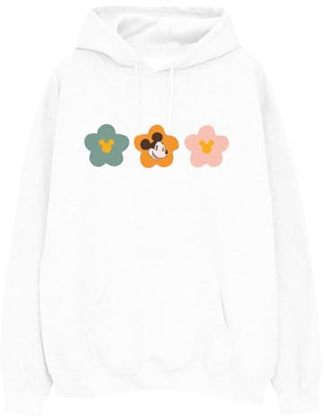 Disney Women's Mickey Mouse Flowers Hoodie