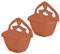 ZARVICZONIA Planters Pots - Wall Mounted for Plants and Flowers (Pack of 1, 2, 3, 4, 5) (Terracotta (Pack of 2))