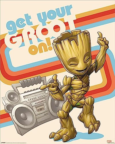 Laminiertes Mini-Poster Guardians of The Galaxy Vol. 2 (Get Your Groot On)