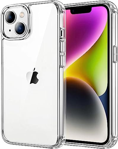 tigratigro Cover per iPhone 15 6.1 Pollici, Anti Ingiallimento,Custodia con Assorbimento degli Urti e Anti-Graffio,Struttura Protettiva Antiscivolo, Classico Stile Cover Trasparente