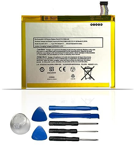 XITAIAN 3.7V 11.87Wh 3210mAh ST11 ST11A(1ICP3/113/84) SG98EG 58-000127 Ersatz der Batterie für 8 Tablet (mit 8 Stück Reparaturwerkzeug)