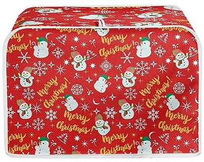 Dajingkj Viola Halloween Tema Tostapane Coperture 2 Fette Ampio Slot Poliestere Tessuto Trapuntato Tostapane Sacchetto Antipolvere per Cucina Piccoli Elettrodomestici Copertura Decorativa