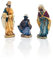 Gesar Statuine 3 Re Magi per presepe da 7 cm - Set 3 Pezzi Re Magi per Presepe in Resina - Personaggi Presepi - Presepe Statuine in Personaggi Dipinti a Mano - Natività Natalizie