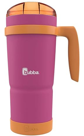 Bubba Envy S Vacuum-Insulated Stainless Steel Tumbler with Lid and Straw, 32 oz – Removable Bumper and Handle – Sweat Resistant and BPA-Free - Ideal for Work, Travel or Poolside - Dragonfruit Mango