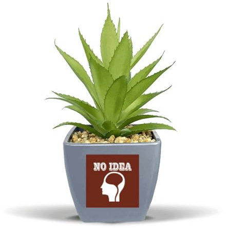 Brain Blank No Idea Art Deco Fashion Fake Ananas Blumentopf Vase Mini Decor