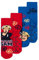 United Labels Feuerwehrmann Sam ABS Socken für Jungen - Kinder Stoppersocken antirutsch Söckchen Blau/Rot (2er Pack) (DE/NL/SE/PL, Numerisch, 23, 26, Regular, Blau/Rot)