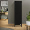 ML-Design Aktenschrank hoch, 38x38x137,5 cm, Schwarz, Stahl, Freistehender Büroschrank mit 4 Beinen, Metallspind Einzeltür, 3 Innenfächer, Lagerschrank Stahlschrank Metallschrank Aufbewahrungsschrank