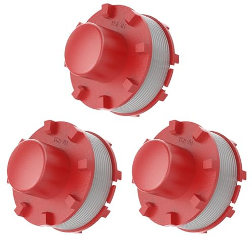 XIJIANG 4Pcs Ersatzfadenspule, Rasentrimmer Faden Kompatibel für Einhell Akku-Rasentrimmer GE-CT 18/33 Li E, GP-CT 36/35 Li BL, GE-CT 36/30 Li E, Länge 8 m, aus Nylon, Durchmesser 2 mm
