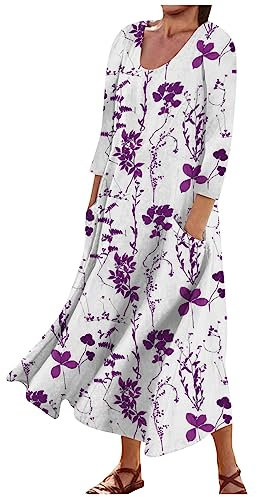 Generisch Sommerkleid Damen, Hochzeit Rock Damen Jeanskleid Zweiteiler Sommer Kleid 2 Teiler Damen Midi Kleid Freizeitkleid Sommer Minirock Sexy Kleider Barbara Mode(2-Violett,4XL)