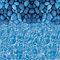 VEVOR Runde Poolfolie, φ244x147 cm, Innenfolie, Ersatzfolie, Innenhülle, Schwimmbadfolie, Folie aus Vinyl im Überlappungsstil mit Standardstärke, verschleißfest, für Aufstellpools mit 137 cm Wandhöhe