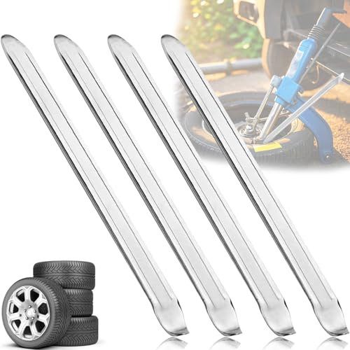 4 Stück Reifenheber,30 cm Montiereisen Reifen,Reifen Montiereisen,Reifenmontierhebel,Montierhebel Motorrad,Montiereisen,Montierhebel,Reifenmontage Werkzeug für Motorrad, Fahrrad, Wagen, Scooter