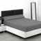 Sábanas 200x200 - Juego de Sábanas 4 Piezas - 100% Microfibra Suave y Transpirable - Sábana Bajera Ajustable, Encimera y 2 Fundas de Almohada - Ropa de Cama Lisa y Elegante (Gris)