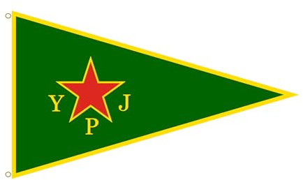 90x150cm / 60x90cm YPG/YPJ Kurdistan Flagge Fanhne - Kurdish Flag - Basur Flagge - 3x5 ft Ala Rojava for Deco Demonstation Festival (60x90)