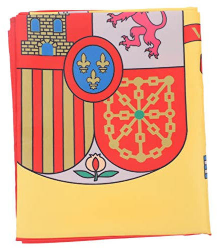 POPETPOP Bandera De Fútbol España Para Adultos Disfraz De Animación De Eventos Deportivos Prenda De Celebración De Festivales y Partidos Material Suave y Cómodo Para Mayoría